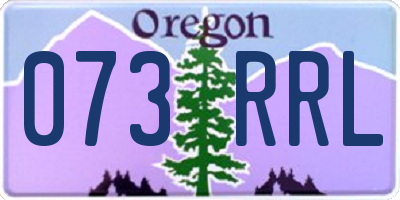 OR license plate 073RRL