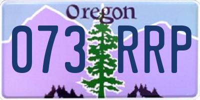 OR license plate 073RRP