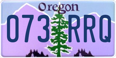 OR license plate 073RRQ