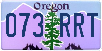OR license plate 073RRT