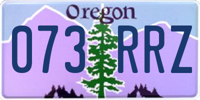 OR license plate 073RRZ