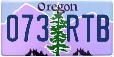OR license plate 073RTB