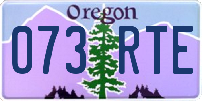 OR license plate 073RTE