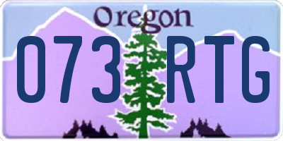 OR license plate 073RTG