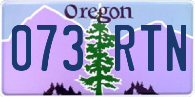 OR license plate 073RTN