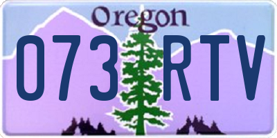 OR license plate 073RTV