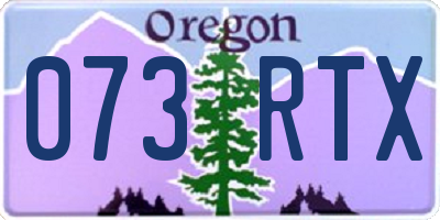 OR license plate 073RTX