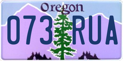 OR license plate 073RUA