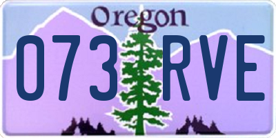 OR license plate 073RVE