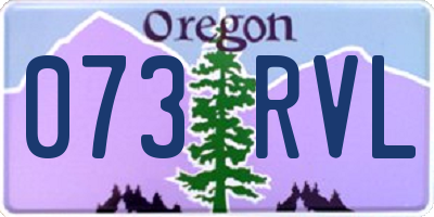 OR license plate 073RVL
