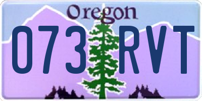 OR license plate 073RVT