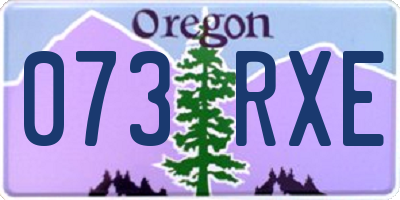 OR license plate 073RXE