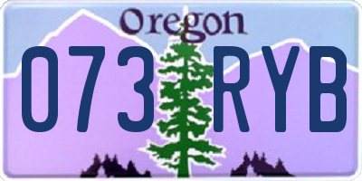 OR license plate 073RYB