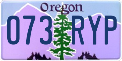 OR license plate 073RYP