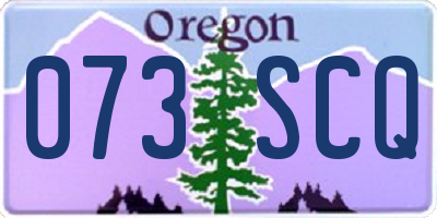 OR license plate 073SCQ