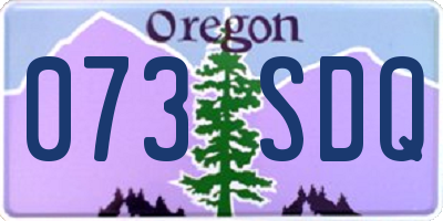 OR license plate 073SDQ