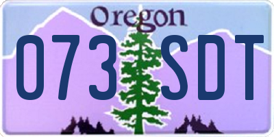 OR license plate 073SDT