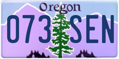 OR license plate 073SEN