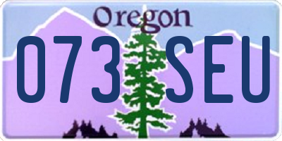 OR license plate 073SEU