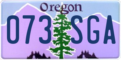 OR license plate 073SGA