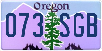 OR license plate 073SGB