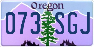 OR license plate 073SGJ