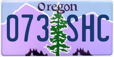 OR license plate 073SHC