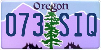 OR license plate 073SIQ