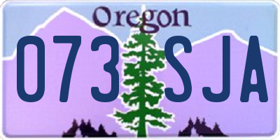 OR license plate 073SJA