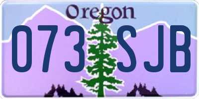 OR license plate 073SJB