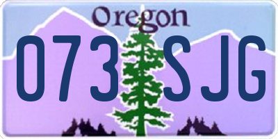 OR license plate 073SJG