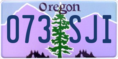 OR license plate 073SJI