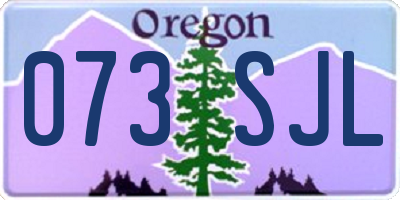 OR license plate 073SJL