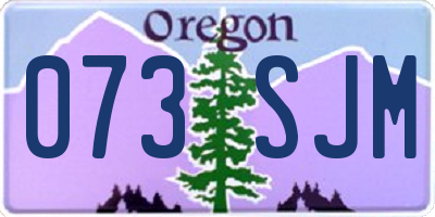 OR license plate 073SJM