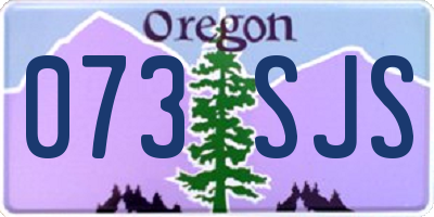 OR license plate 073SJS