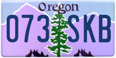 OR license plate 073SKB