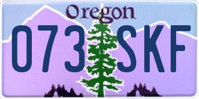 OR license plate 073SKF