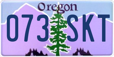 OR license plate 073SKT