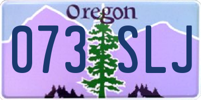 OR license plate 073SLJ