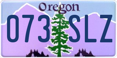 OR license plate 073SLZ