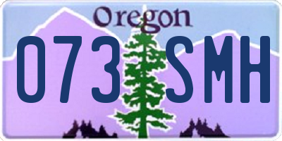 OR license plate 073SMH