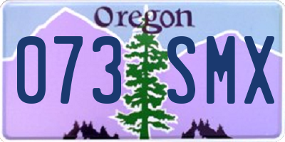 OR license plate 073SMX