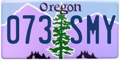 OR license plate 073SMY