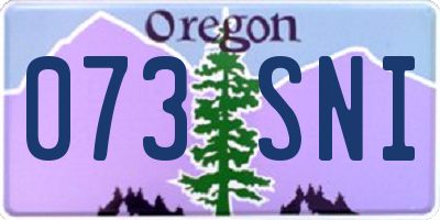 OR license plate 073SNI