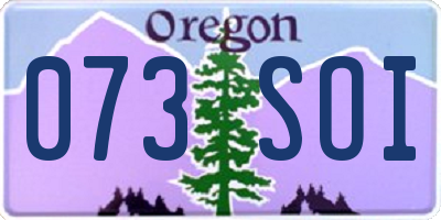OR license plate 073SOI