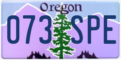 OR license plate 073SPE