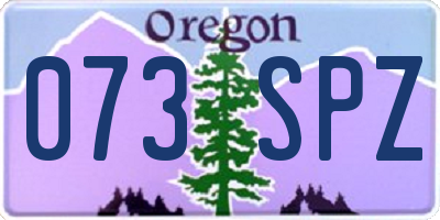 OR license plate 073SPZ
