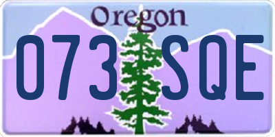 OR license plate 073SQE