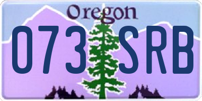 OR license plate 073SRB