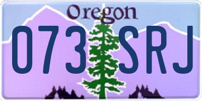 OR license plate 073SRJ